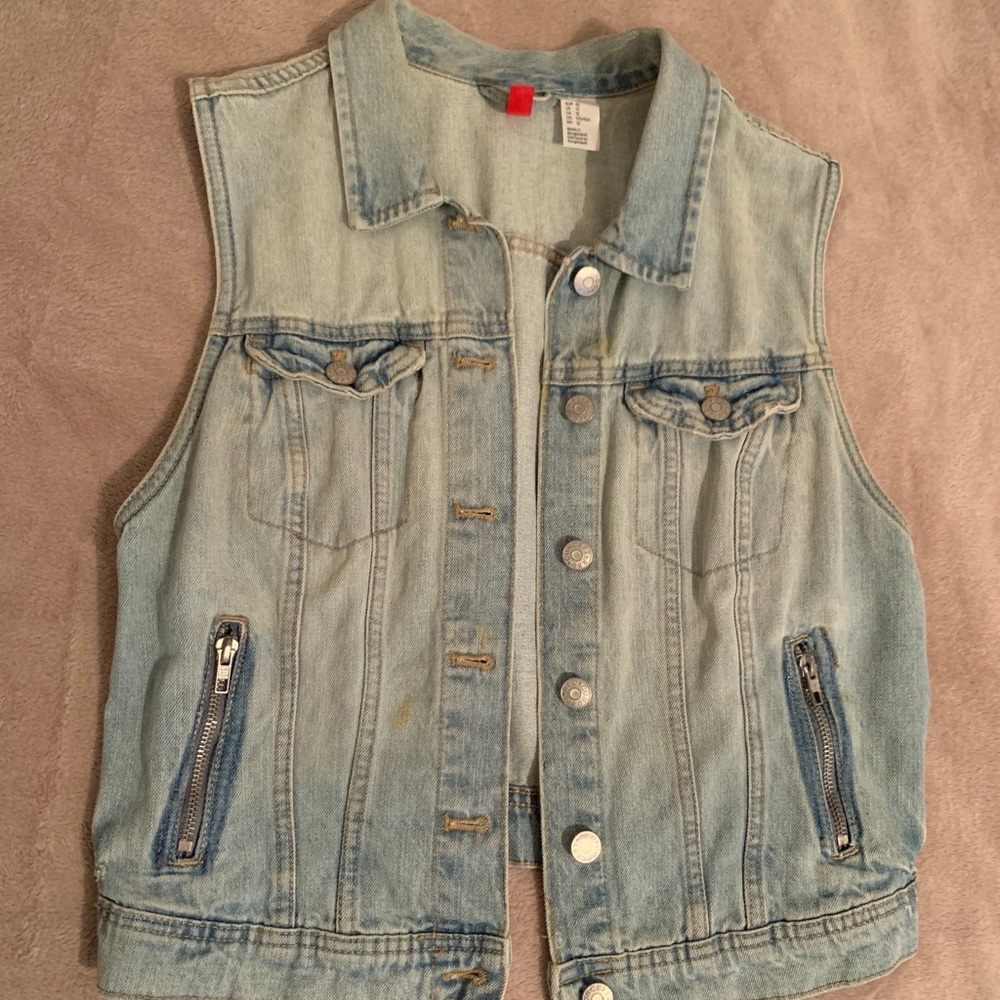 H&M Jean Jacket Vest